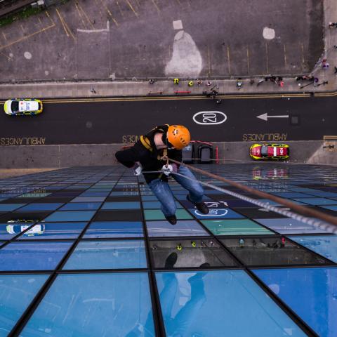 Life-threatening fall spurs patient to go over the edge of our 287ft